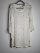 White Diamante Kurti Kurta