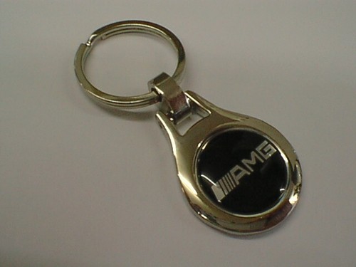 Classic high chrome keyring - chrome,