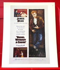 Rebel Without A Cause James Dean Movie/Film Poster Art PICTURE/PRINT 12" x 9.5"