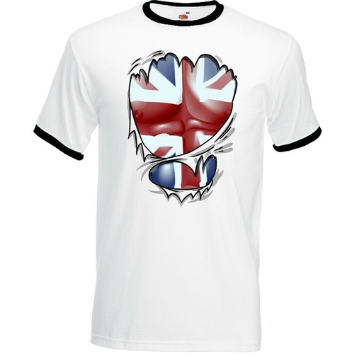 Torn ripped union jack flag - torn,