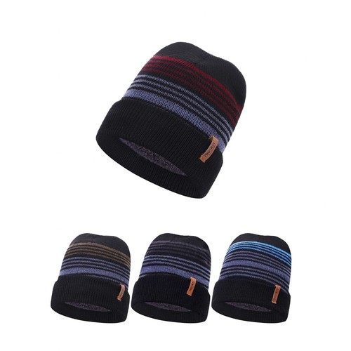Mens thermal lined beanie hat - thermal,