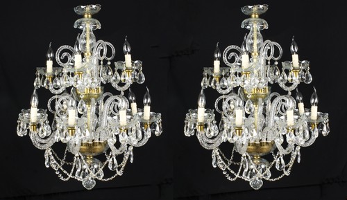 Pair vintage venetian 12 - of,