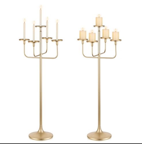 Sziqiqi gold candelabra - sziqiqi, candle