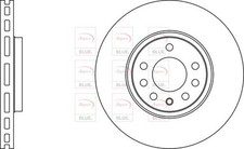 Front axle brake discs set - front,