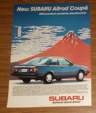 Rare Advertising Subaru 1800