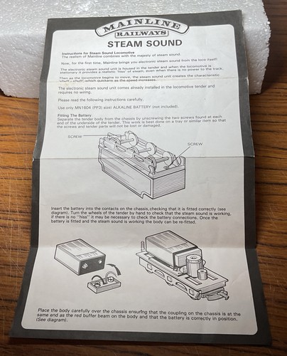 Instruction leaflet only - instruction,