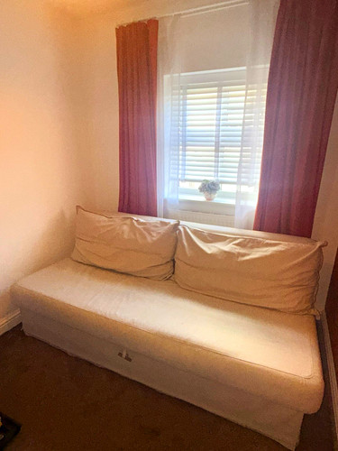 Ikea beige fabric - ikea, convertible
