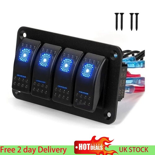 Gang rocker switch - 4, toggle
