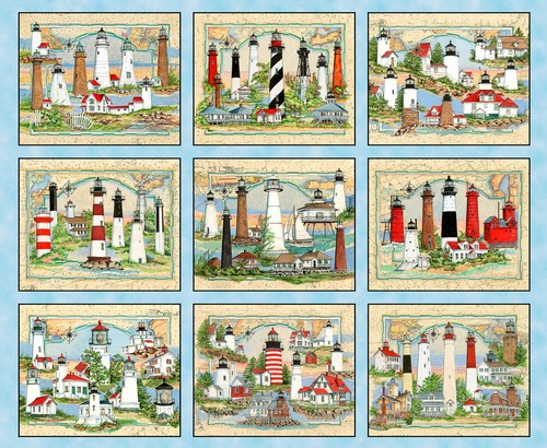 Lighthouse fabric lights - fabric,