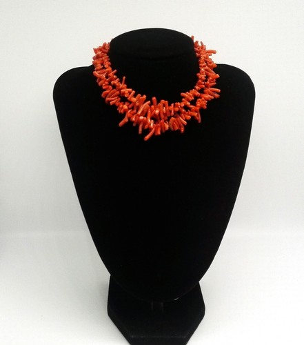 Branch coral necklace - coral,