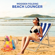 Wooden deck chair - deck, chairs