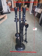 16" Black companion set of