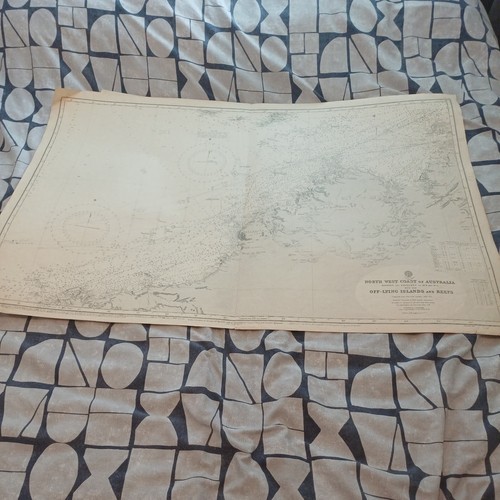 Vintage 1947 admiralty chart - 1947,