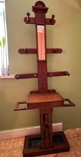 Antique Hand Carved Hall Stand