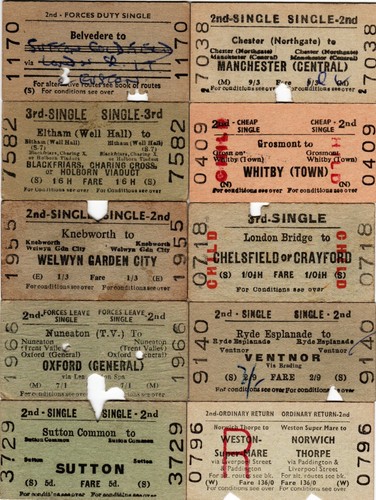 Edmondson rail tickets lot - 10, (lot