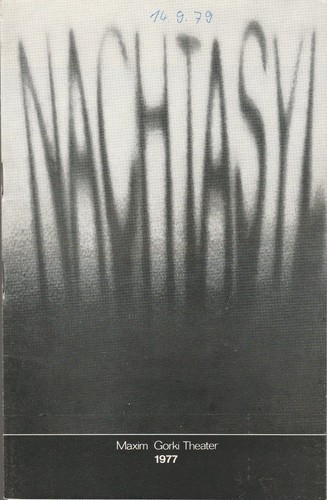 Programme booklet maxim gorky - programme,