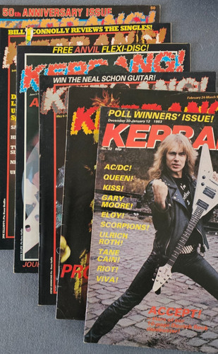 Kerrang magazines 1983 issues