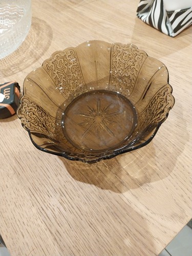 Vintage old cut - cut, glass