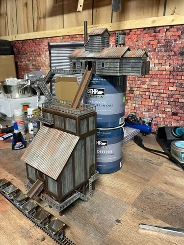 Mine model railway scenery - model,