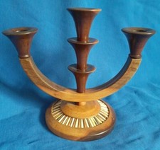 Vintage Retro 3 Armed Wooden