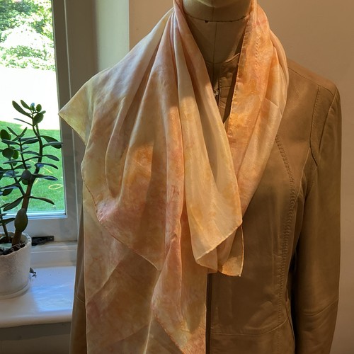 Beautiful vintage silk hand - vintage,