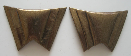 Pair vintage gold clip shoe - pair, clip-on