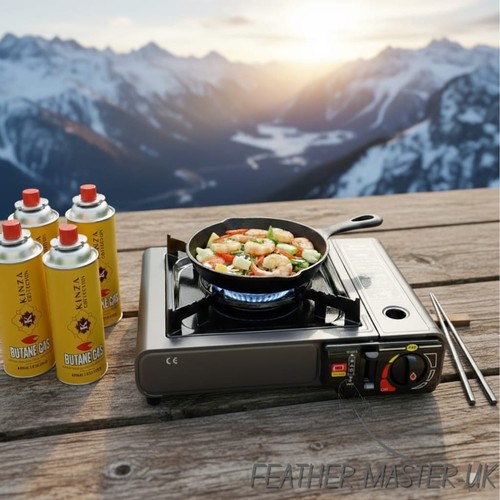 Portable butane camping stove - portable,
