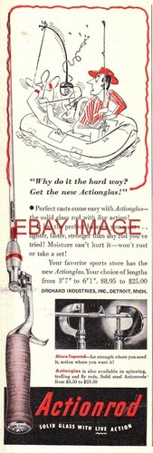 1950 advert actionrod - advert, 'actionrod'