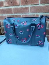 Ladies Embroidered Holdall Handbag/Gym/Travel Bag, Grey, 39 x31CM, Primark, VCG