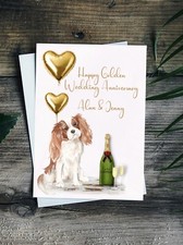 PERSONALISED 50th Golden WEDDING ANNIVERSARY CARD 50 Years Married Husband Wife