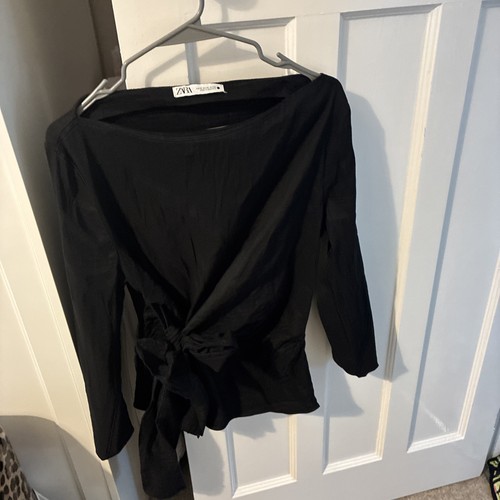 Zara ladies black top xl - top,