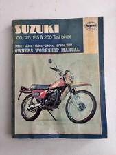 HAYNES Suzuki Owners Workshop Manual 1979-1981, 100, 125, 185 & 250 Trail Bikes