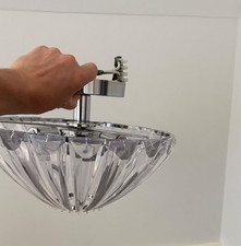 Polished Chrome Flush Ceiling