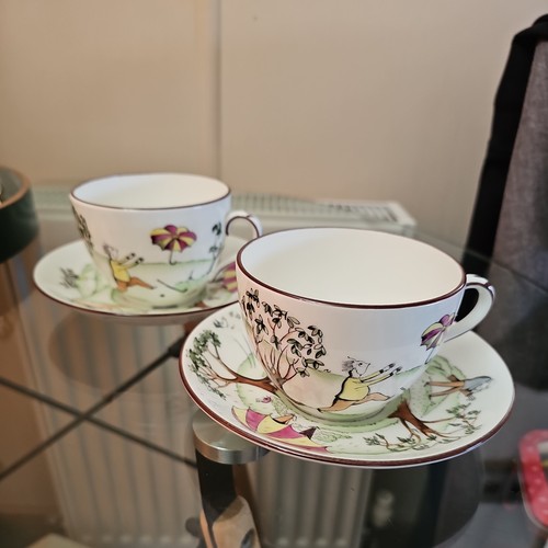 Pair fine bone china - of,