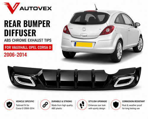 Rear bumper diffuser - rear,