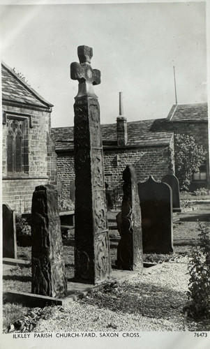 1953 ilkley parish church yard - parish,