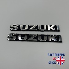 Suzuki GT550 GT380 GT250 GT185 A100 GP100 Fuel Tank Emblem Decal Badge Pair