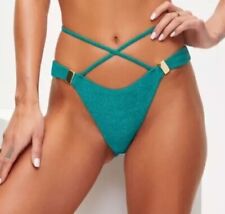 Ann Summers Fiji - Brazilian- Bikini Bottoms UK 14- Green RRP £16 No Tags