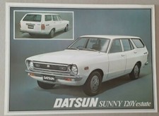 Datsun Sunny 120Y Estate Leaflet / Brochure 1977