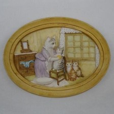 BORDER FINE ART BEATRIX THIS ONE IS MOPPET OVAL WALL PLATE 1996 CM4 FREE S&H C52