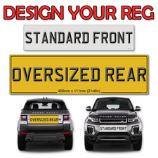 OVERSIZE NUMBER PLATE 21 X 6
