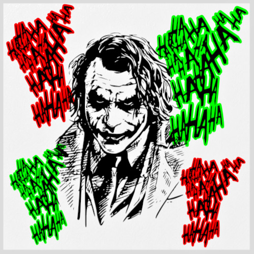 Joker stickers decals - ha,