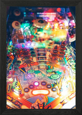 Dreamy Colorful Pinball Framed Wall Art Poster Canvas Print Picture