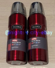 RRP £40 - 2 x Thermos King Flask  /  470ml Insulated / Red