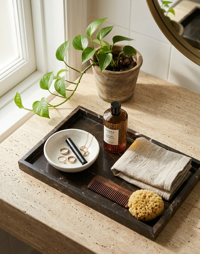 Luxury dark brown marble - dark,