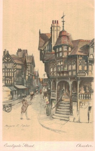 Vintage postcard eastgate - vintage,