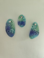 Jo Downs Glass Sea Pebbles  Wall Art