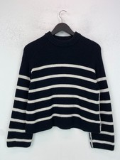 COS Black Stripe Crew Neck