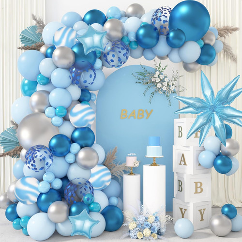 150pcs blue balloon arch - blue,
