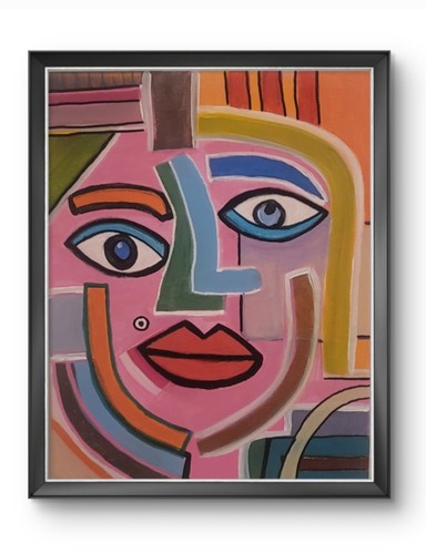 Cubism beauty spot - spot, face